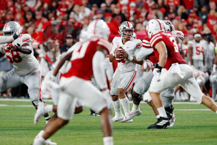 Justin Fields vs. Nebraska on Sept. 28, 2019